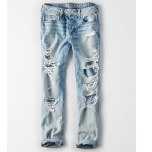 AE Tomgirl Ripped Jeans Size 18 Long